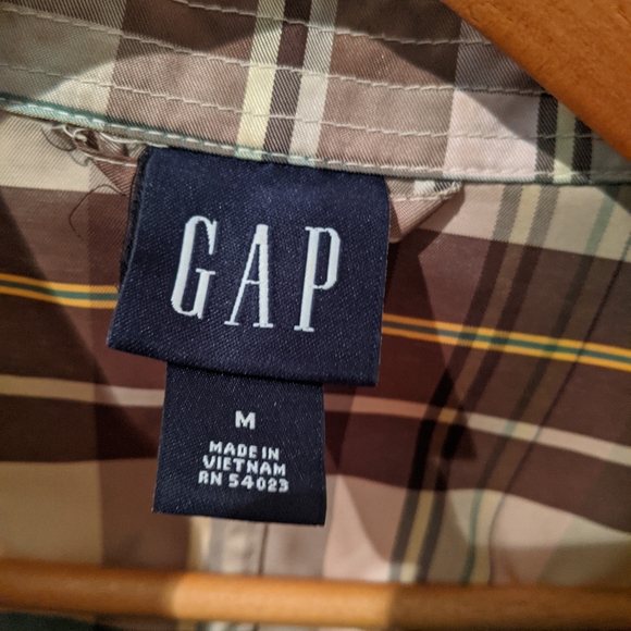 Gap plaid rain coat medium - Picture 2 of 3